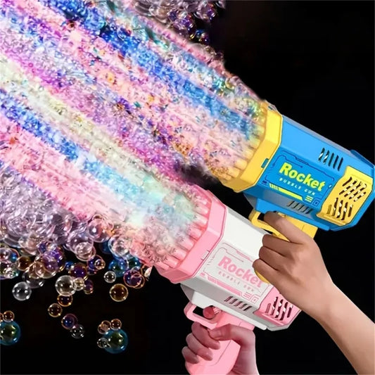 40 Hole Rocket Launcher Handheld Portable Electric Automatic Bubble Gun